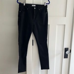 LOFT Jeans Black High Waist Slim Pockets Skinny Ankle sz 8 or 29